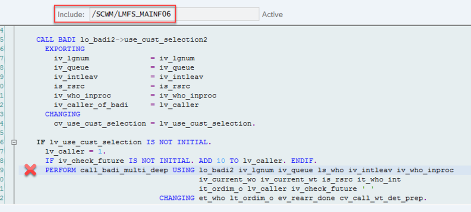 SAP EWM MFS rearrange multi-depth 11
